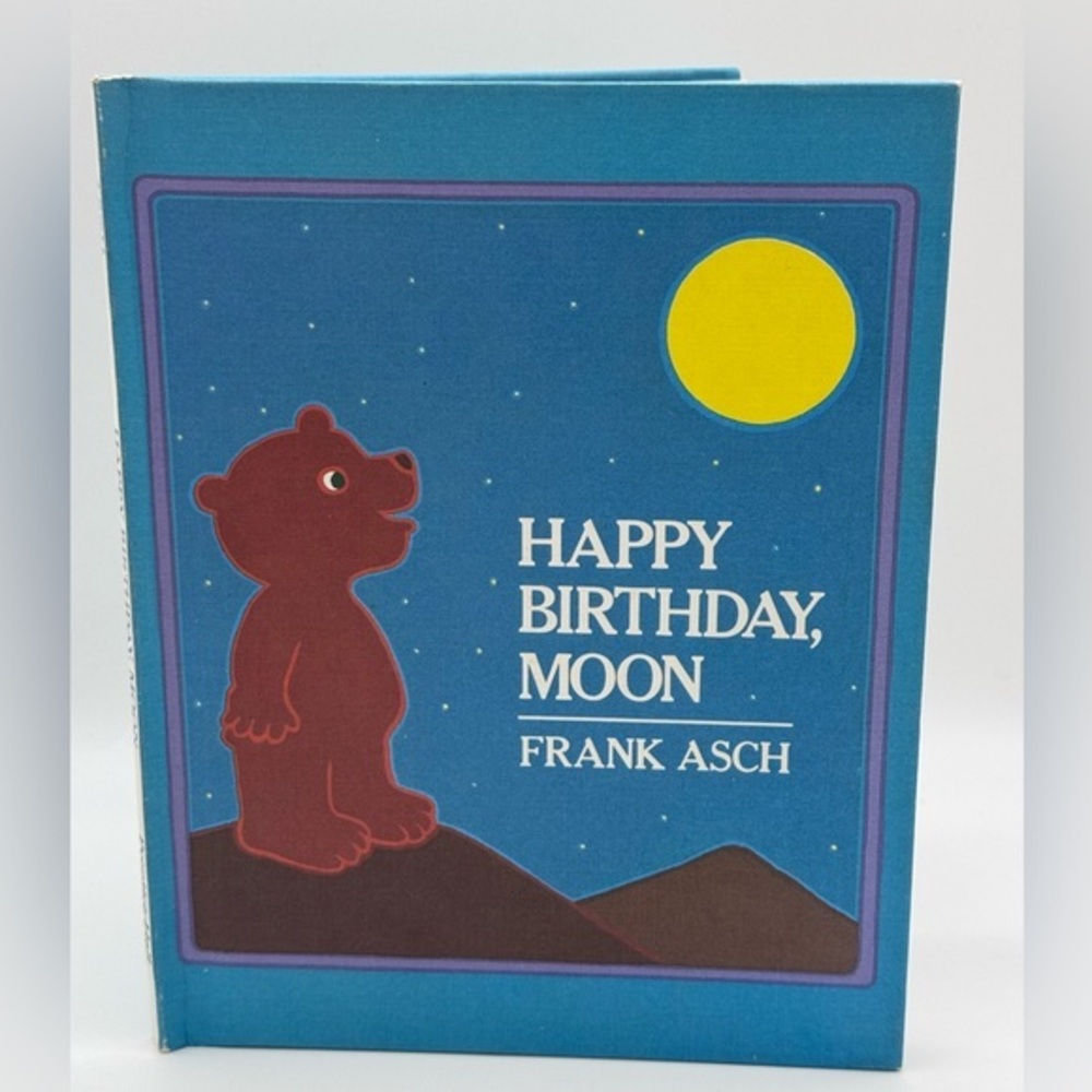 Happy Birthday, Moon Hardcover Vintage Book by Frank Asch